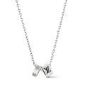 18K Louis Damier Rings Pendant Necklace