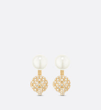 18K CD Tribales White Resin Pearls Earrings