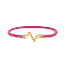 18K Louis Volt Upside Down Play Pink Bracelet