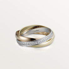 18K Cartier Trinity Diamonds Ring