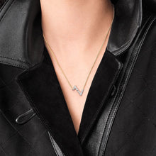 18K Louis Volt Upside Down Pendant Necklace