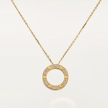 18K Cartier Love Diamond-Paved Necklace