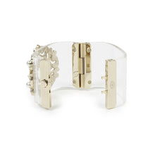 18K CC Transparent Cuff Bracelet