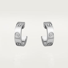 18k Cartier Love 2 Diamonds Earrings