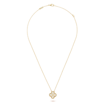 18K Sweet Alhambra Diamond Clover Necklace