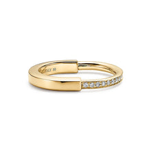 18K T Lock Diamonds Yellow Gold Ring