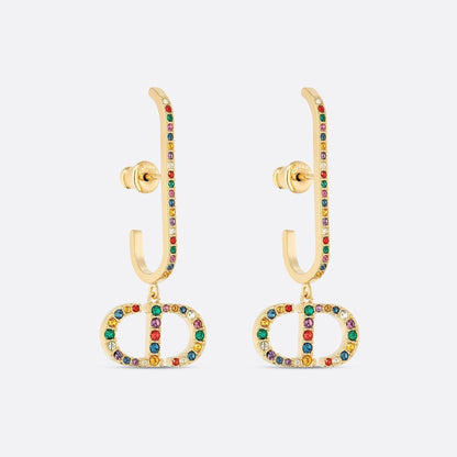 18k Dior 30 Montaigne Crystals Earrings