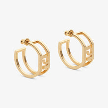 18K F Forever Oval Earrings