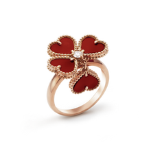 18K Van Cleef & Arpels VCA Sweet Alhambra Effeuillage Ring