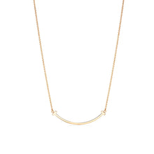 18K T Smile Pendant Necklace