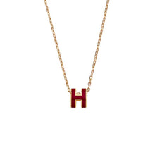 18K Mini Pop H Red Necklace