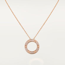 18K Cartier Love Diamond-Paved Necklace