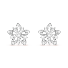 18k Van Cleef & Arpels Lotus Openwork Earrings