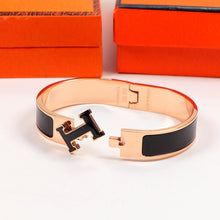 18K Clic H Black Bracelet