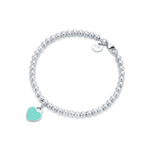 18K Return to Tiffany Blue Heart Tag Bead Bracelet