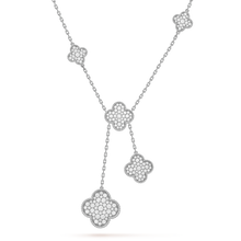 18K Van Cleef & Arpels Magic Alhambra Six Motifs Diamonds Necklace