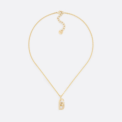 18K Dior CD Lock Necklace