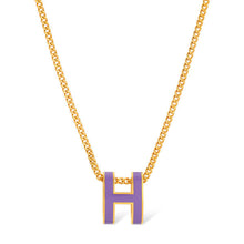 18K Mini Pop H Purple Necklace
