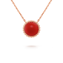 18K Van Cleef & Arpels Perlée couleurs Carnelian Necklace