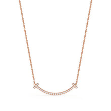 18K T Medium Diamond Pendant Necklace