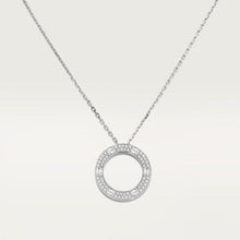 18K Cartier Love Diamond-Paved Necklace