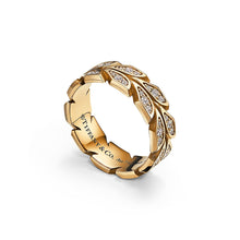 18K Yellow Gold Victoria Vine  Ring