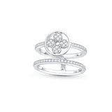 18K Louis Idylle Blossom Two-Row Ring