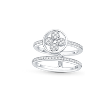 18K Louis Idylle Blossom Two-Row Ring