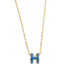 18K Mini Pop H Blue Necklace