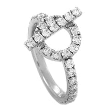 18K Hermes Finesse Diamond White Gold Ring