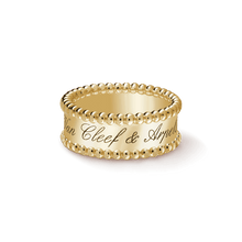 18K Van Cleef & Arpels Perlée Signature Ring