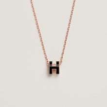 18K Mini Pop H Black Necklace