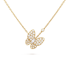 18K Van Cleef & Arpels Two Butterfly Necklace