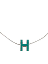 18K Mini Pop H Green Necklace