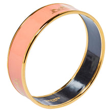 18K Enamel Calèche Wide Bangle H Bracelet