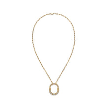 18K T Lock Pendant Pavé Diamonds Necklace