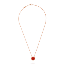 18K Perlée couleurs Carnelian Necklace