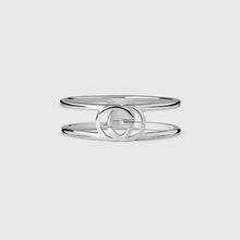 Double G Interlocking G Thin Open Ring