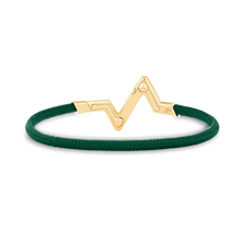 18K Louis Volt Upside Down Play Green Bracelet