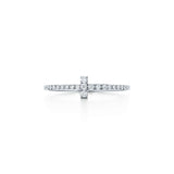 18K T Diamond Wire  Ring