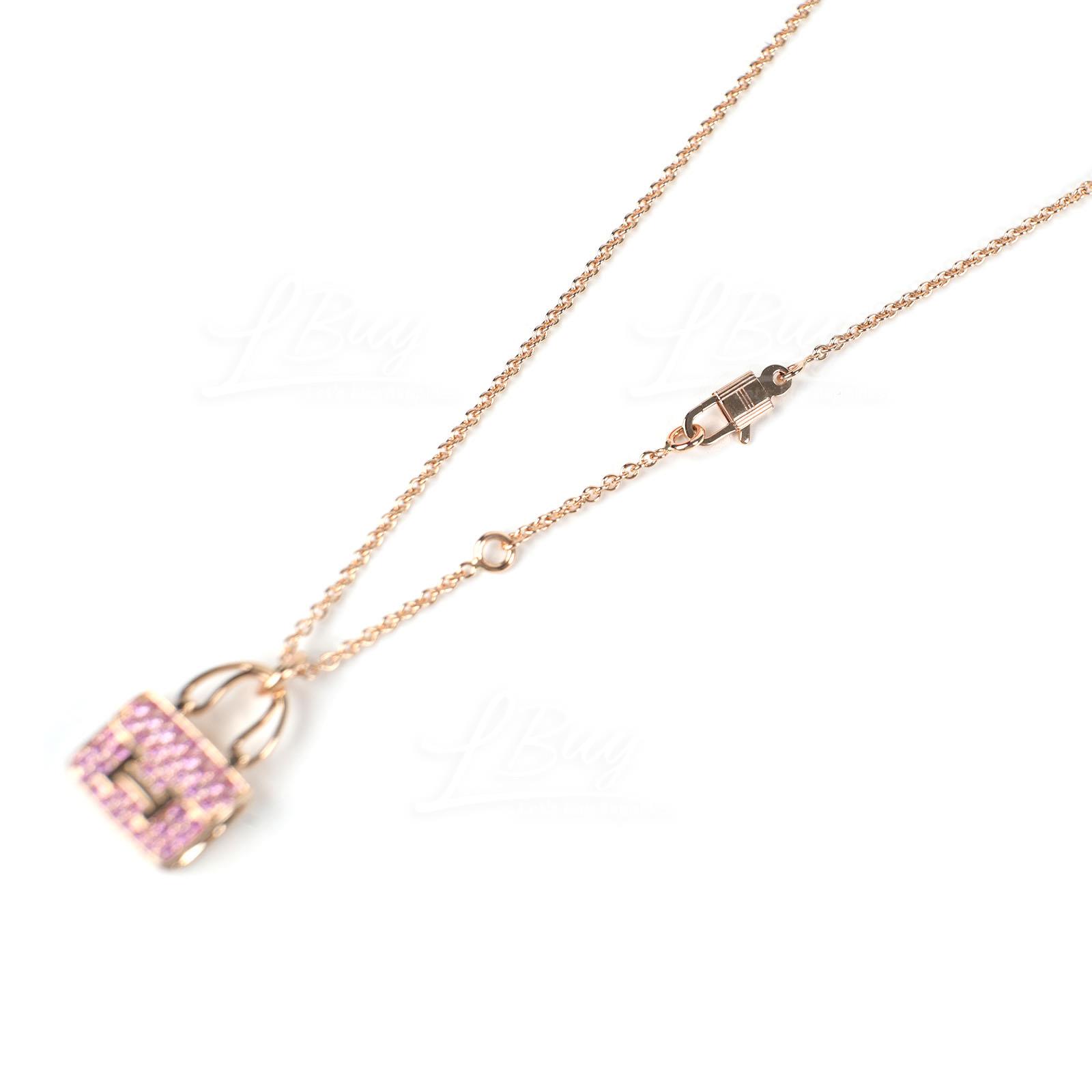18K Amulettes Constance Pink Diamonds Pendant Necklace
