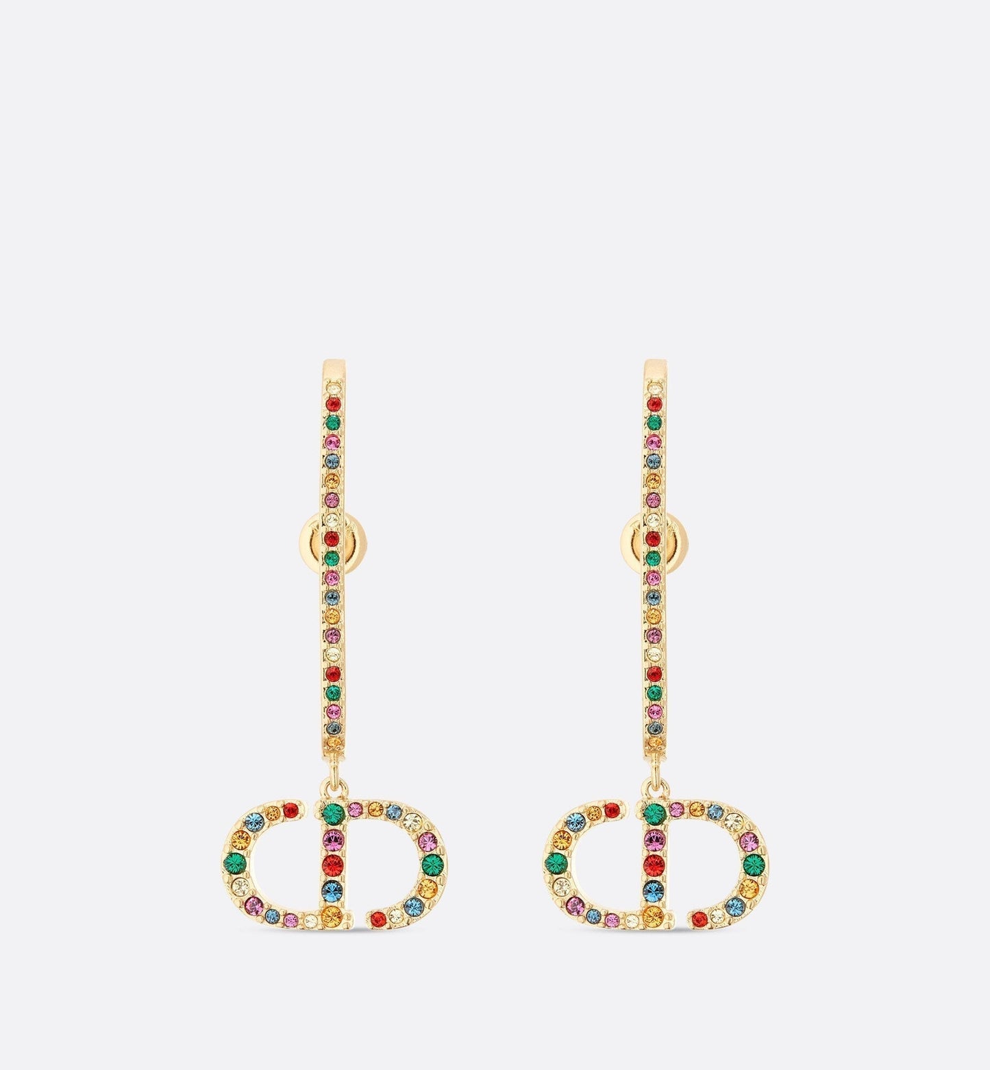 18K CD 30 Montaigne Crystals Earrings