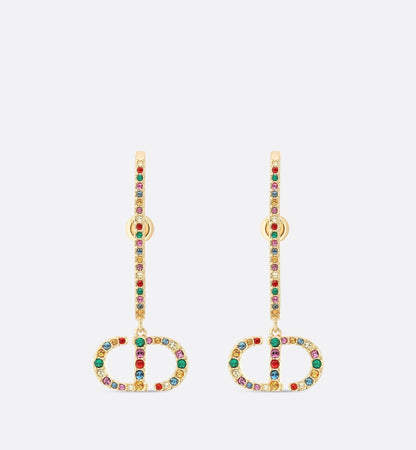 18K CD 30 Montaigne Crystals Earrings