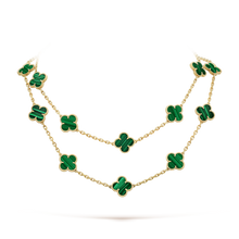 18K Van Cleef & Arpels Vintage Alhambra 20 Motifs Long Necklace