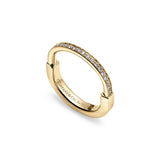 18K T Lock Diamonds Yellow Gold Ring
