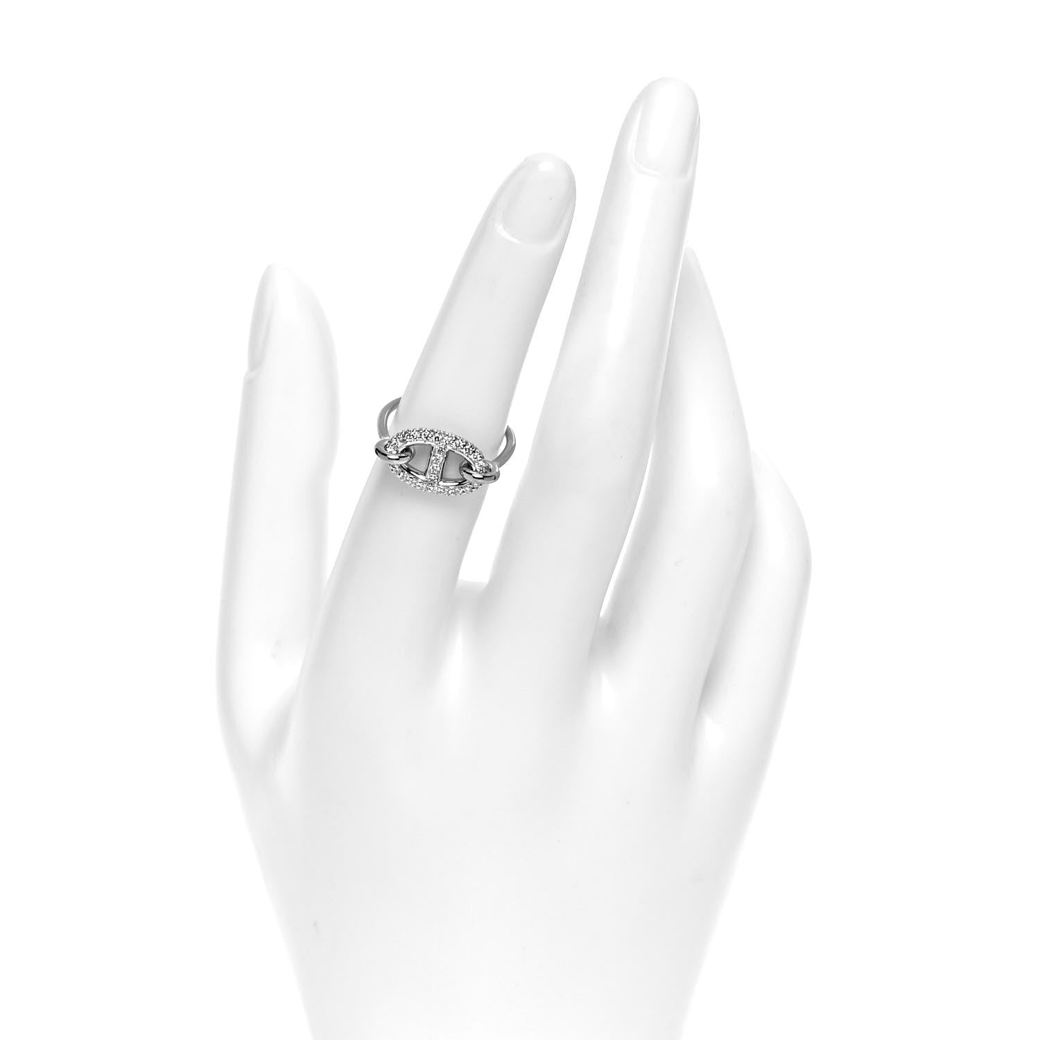 18K Farandole Diamond H Ring