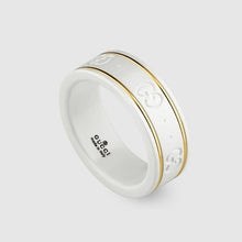 18K Gucci Icon White Zirconia Ring