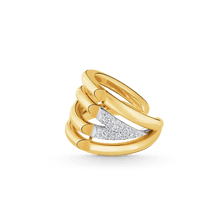 18K Louis Volt Upside Down Diamonds Ring