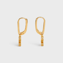 18K Triomphe Rhinestone Earrings