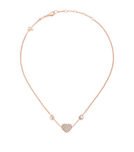 18K Happy Heart Diamonds Necklace